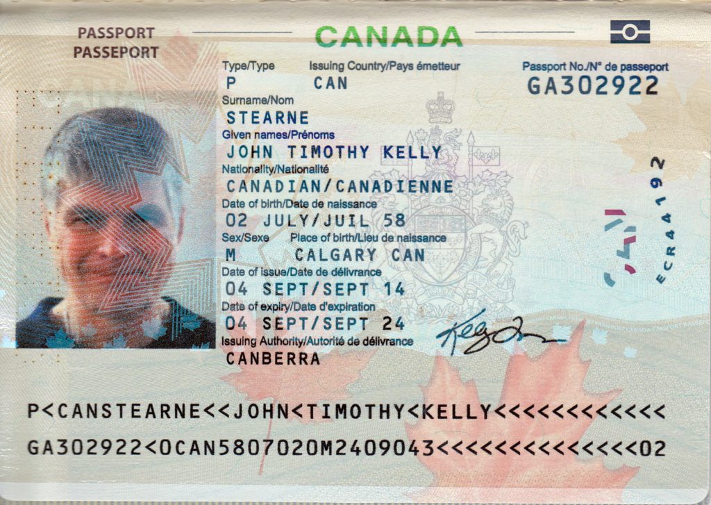 canada passport free psd